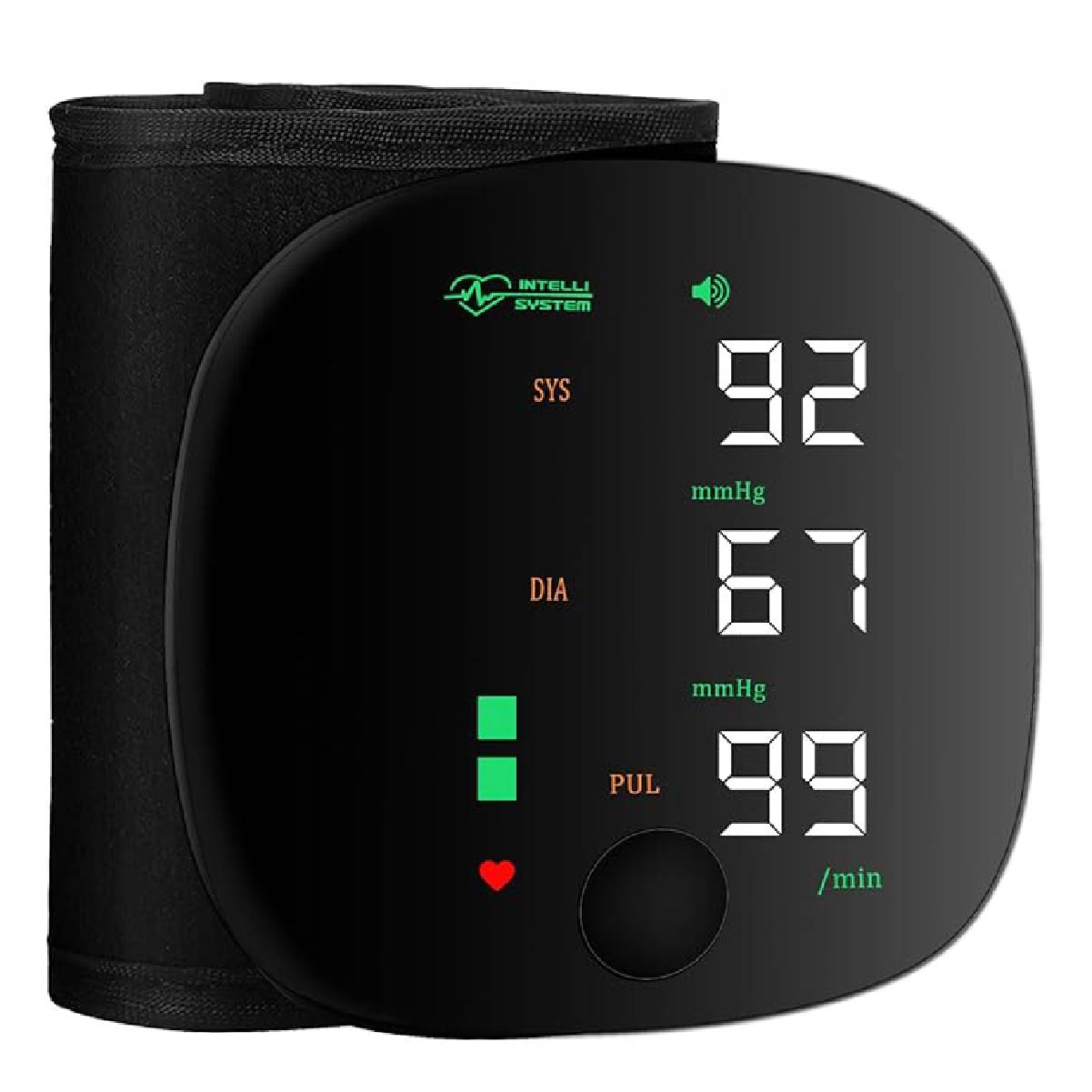 Wrist Blood Pressure Monitor, Rechargeable Monitors for Home Use with Digital Large Display