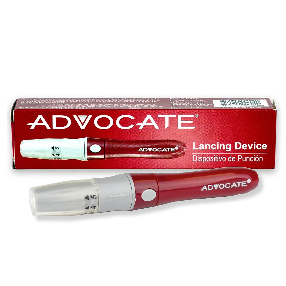 Advocate Lancing Device, Easy-to-Use Lancet Device for Diabetes Testing