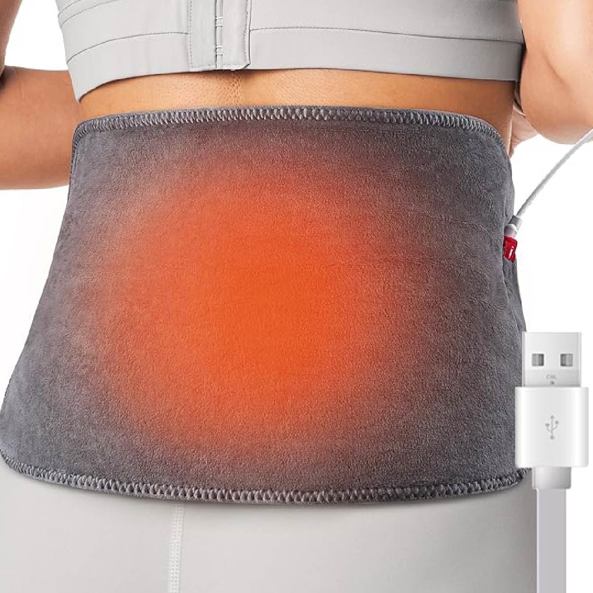 USB Plug-in Back Heating Pad for Pain Relief