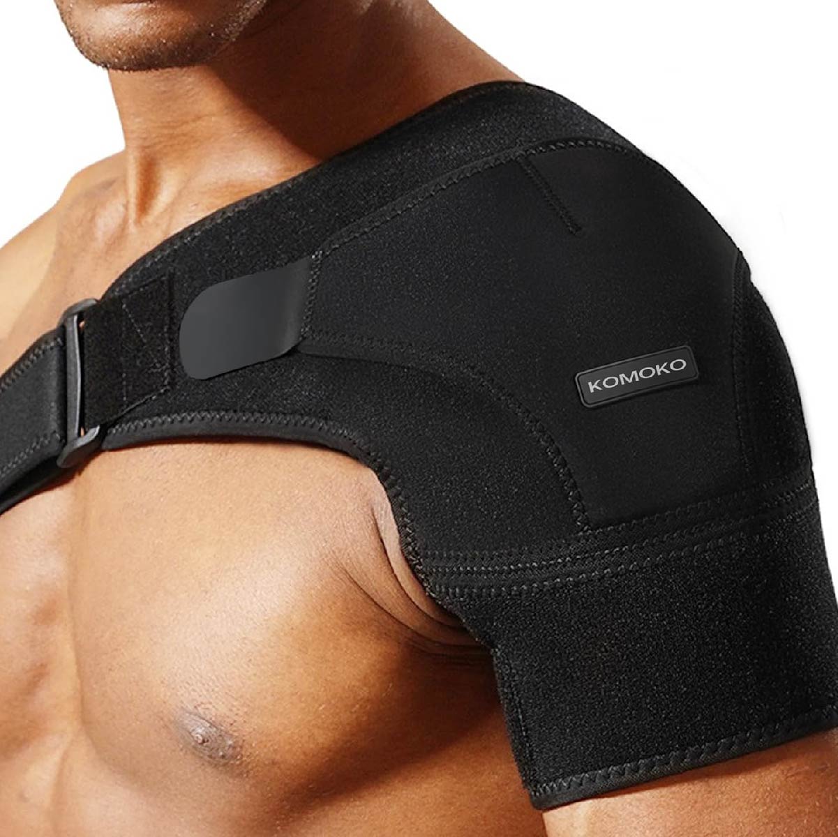 Komoko Shoulder Brace, Rotator Cuff Support Brace and Arm Sling for Pain Relief