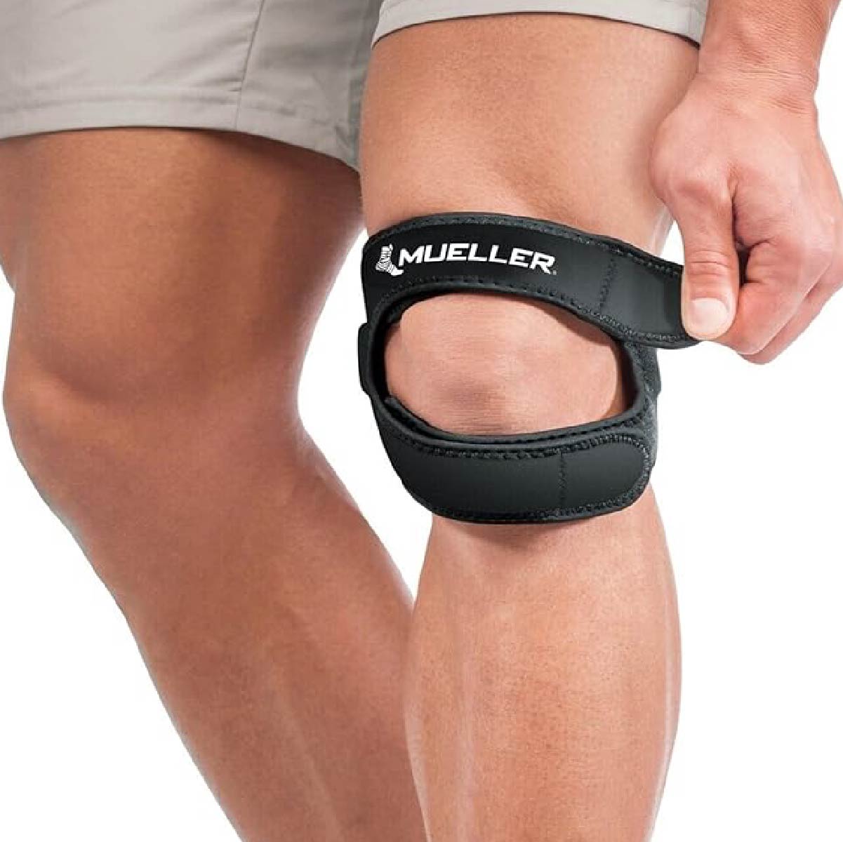 MUELLER Sports Medicine Adjustable Max Knee Single Strap for Men and Women